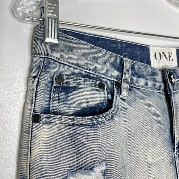 One Teaspoon Stone Wash Awesome Baggies Ripped Skinny Jeans Size 24 Women’s - Picture 4 of 11